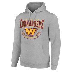 Washington Commanders Starter ‘80s Inspired Pullover Hoodie - Heather Gray Hoodies