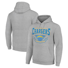 Los Angeles Chargers Starter ‘80s Inspired Pullover Hoodie - Heather Gray Hoodies