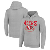San Francisco 49ers Starter ‘80s Inspired Pullover Hoodie - Heather Gray Hoodies