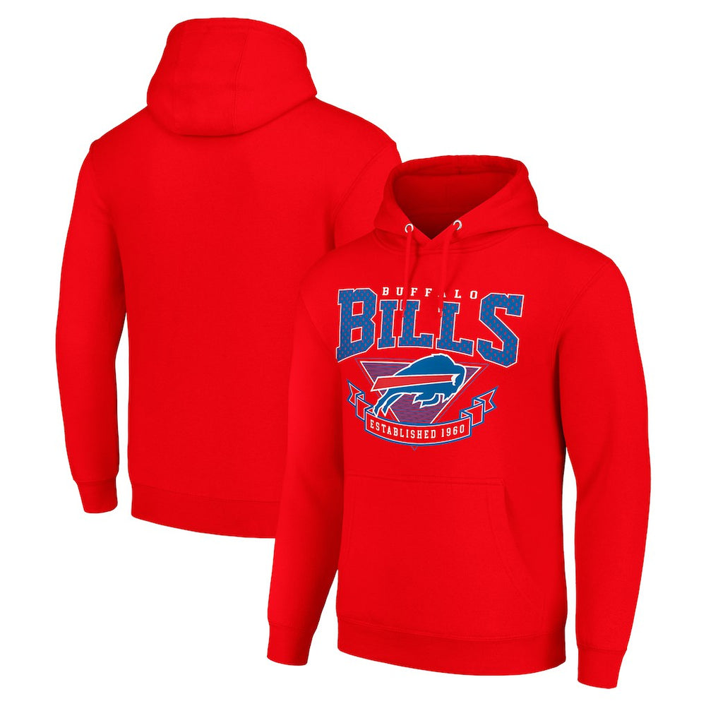 Buffalo Bills Starter ‘80s Inspired Pullover Hoodie - Red Hoodies