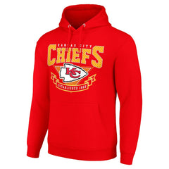 Kansas City Chiefs Starter ‘80s Inspired Pullover Hoodie - Red Hoodies
