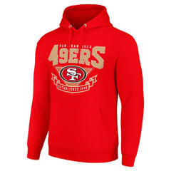 San Francisco 49ers Starter ‘80s Inspired Pullover Hoodie - Scarlet Hoodies