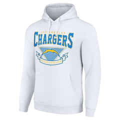 Los Angeles Chargers Starter ‘80s Inspired Pullover Hoodie - White Hoodies