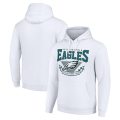 Philadelphia Eagles Starter ‘80s Inspired Pullover Hoodie - White Hoodies