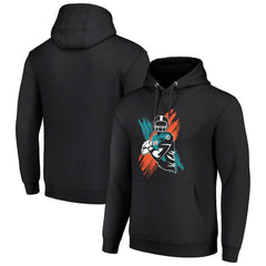 Miami Dolphins Starter Player X Fleece Pullover Hoodie - Black Hoodies
