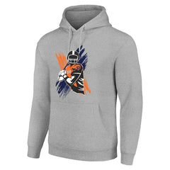 Chicago Bears Starter Player X Fleece Pullover Hoodie - Heather Gray Hoodies