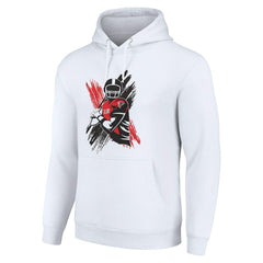 Atlanta Falcons Starter Player X Fleece Pullover Hoodie - White Hoodies