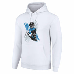 Detroit Lions Starter Player X Fleece Pullover Hoodie - White Hoodies