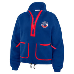 Buffalo Bills WEAR by Erin Andrews Women's Polar Fleece Half-Zip Jacket - Royal Jackets