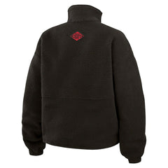 Kansas City Chiefs WEAR by Erin Andrews Women's Polar Fleece Half-Zip Jacket - Black Jackets