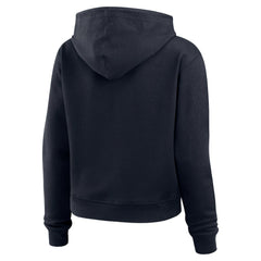 Houston Texans WEAR by Erin Andrews Women's Waffle Hoodie Pullover Top - Navy Hoodies