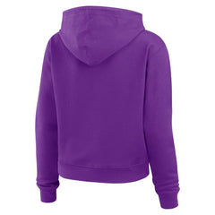 Minnesota Vikings WEAR by Erin Andrews Women's Waffle Hoodie Pullover Top - Purple Hoodies