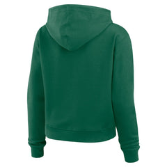New York Jets WEAR by Erin Andrews Women's Waffle Hoodie Pullover Top - Green Hoodies