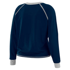 Dallas Cowboys WEAR by Erin Andrews Women's Tie-Front Long Sleeve Top - Navy/ Tops