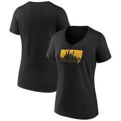 Pittsburgh Pirates Fanatics Women's Yinz Ready V-Neck T-Shirt - Black T-shirts