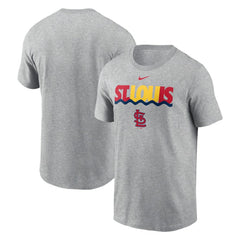 St. Louis Cardinals Nike Local Home Town T-Shirt - Heather Charcoal T-shirts