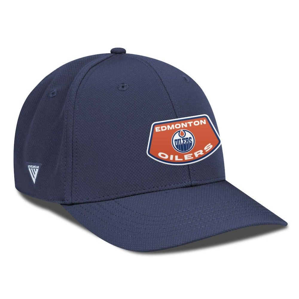 Edmonton Oilers Levelwear Rise Skylight Flex Hat - Navy | US 201570526
