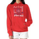 Detroit Pistons G-III 4Her by Carl Banks Women's Team Collage Graphic Fleece Pullover Hoodie Red