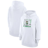 Boston Celtics G-III 4Her by Carl Banks Women's Team Collage Graphic Fleece Pullover Hoodie White outlet