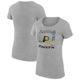 Indiana Pacers G-III 4Her by Carl Banks Women's Super-Slim Fit Lightweight Team Name Collage Graphic T-Shirt Heather Gray outlet