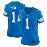 Number 1 Mom Detroit Lions Game Jersey - Blue Jerseys