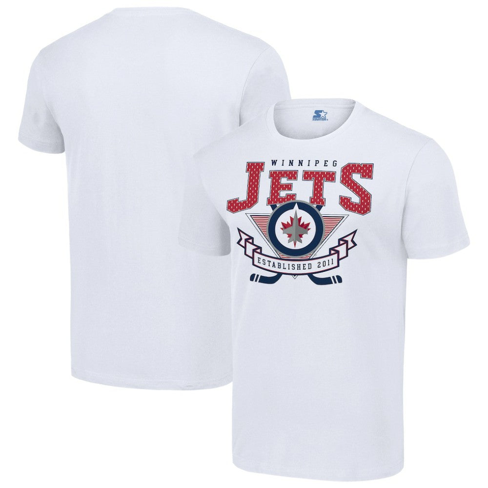 Winnipeg Jets Starter Team Logo Graphic T-Shirt - White | US 201591731