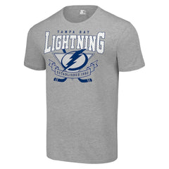 Tampa Bay Lightning Starter Team Logo Graphic T-Shirt - Heather Gray | US 201591735
