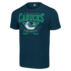 Vancouver Canucks Starter Team Logo Graphic T-Shirt - Navy | US 201591743