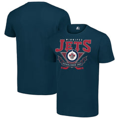 Winnipeg Jets Starter Team Logo Graphic T-Shirt - Navy | US 201591745