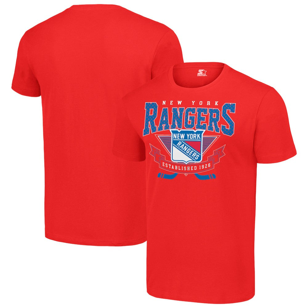 New York Rangers Starter Team Logo Graphic T-Shirt - Red | US 201591755