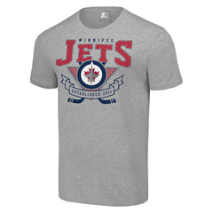 Winnipeg Jets Starter Team Logo Graphic T-Shirt - Heather Gray | US 201591760