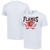 Calgary Flames Starter Team Logo Graphic T-Shirt - White | US 201591763