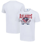 Columbus Blue Jackets Starter Team Logo Graphic T-Shirt - White | US 201591773