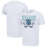 Seattle Kraken Starter Team Logo Graphic T-Shirt - White | US 201591791