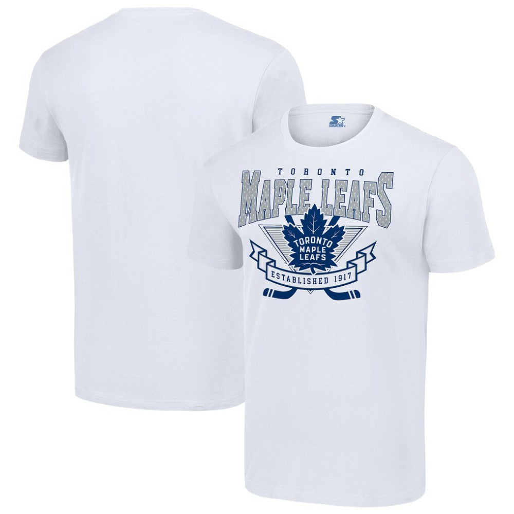 Toronto Maple Leafs Starter Team Logo Graphic T-Shirt - White | US 201591806