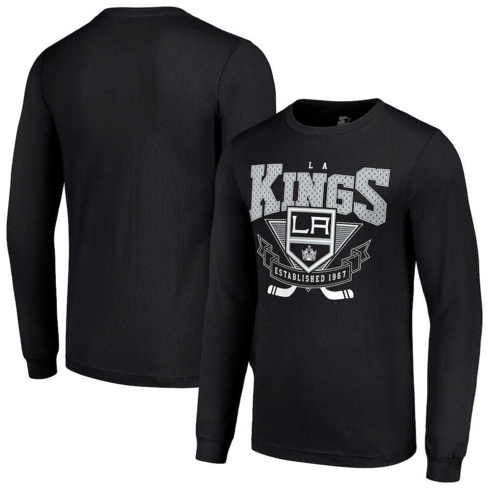 Los Angeles Kings Starter Team Logo Graphic Long Sleeve T-Shirt - Black | US 201591828