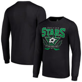 Dallas Stars Starter Team Logo Graphic Long Sleeve T-Shirt - Black | US 201591831