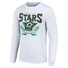 Dallas Stars Starter Team Logo Graphic Long Sleeve T-Shirt - White | US 201591879
