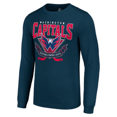 Washington Capitals Starter Team Logo Graphic Long Sleeve T-Shirt - Navy | US 201591888