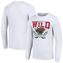 Minnesota Wild Starter Team Logo Graphic Long Sleeve T-Shirt - White | US 201591889