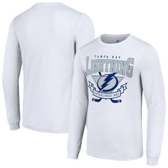 Tampa Bay Lightning Starter Team Logo Graphic Long Sleeve T-Shirt - White | US 201591904