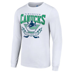 Vancouver Canucks Starter Team Logo Graphic Long Sleeve T-Shirt - White | US 201591913