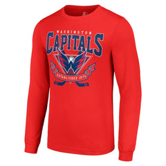 Washington Capitals Starter Team Logo Graphic Long Sleeve T-Shirt - Red | US 201591916