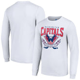 Washington Capitals Starter Team Logo Graphic Long Sleeve T-Shirt - White | US 201591920