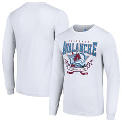 Colorado Avalanche Starter Team Logo Graphic Long Sleeve T-Shirt - White | US 201591923