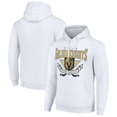 Vegas Golden Knights Starter Team Logo Graphic Fleece Tri-Blend Pullover Hoodie - White | US 201591929
