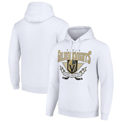 Vegas Golden Knights Starter Team Logo Graphic Fleece Tri-Blend Pullover Hoodie - White | US 201591929