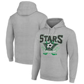 Dallas Stars Starter Team Logo Graphic Fleece Tri-Blend Pullover Hoodie - Heather Gray | US 201591959