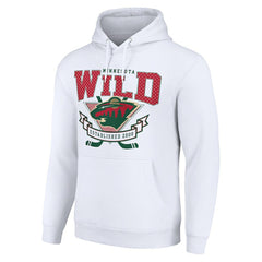 Minnesota Wild Starter Team Logo Graphic Fleece Tri-Blend Pullover Hoodie - White | US 201591960