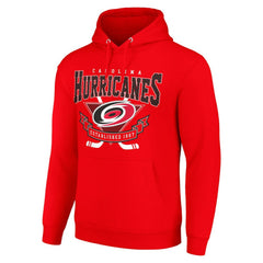 Carolina Hurricanes Starter Team Logo Graphic Fleece Tri-Blend Pullover Hoodie - Red | US 201591976